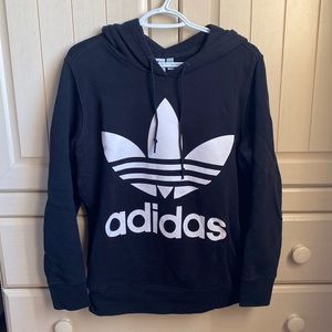 Adidas, black hoodie, size medium